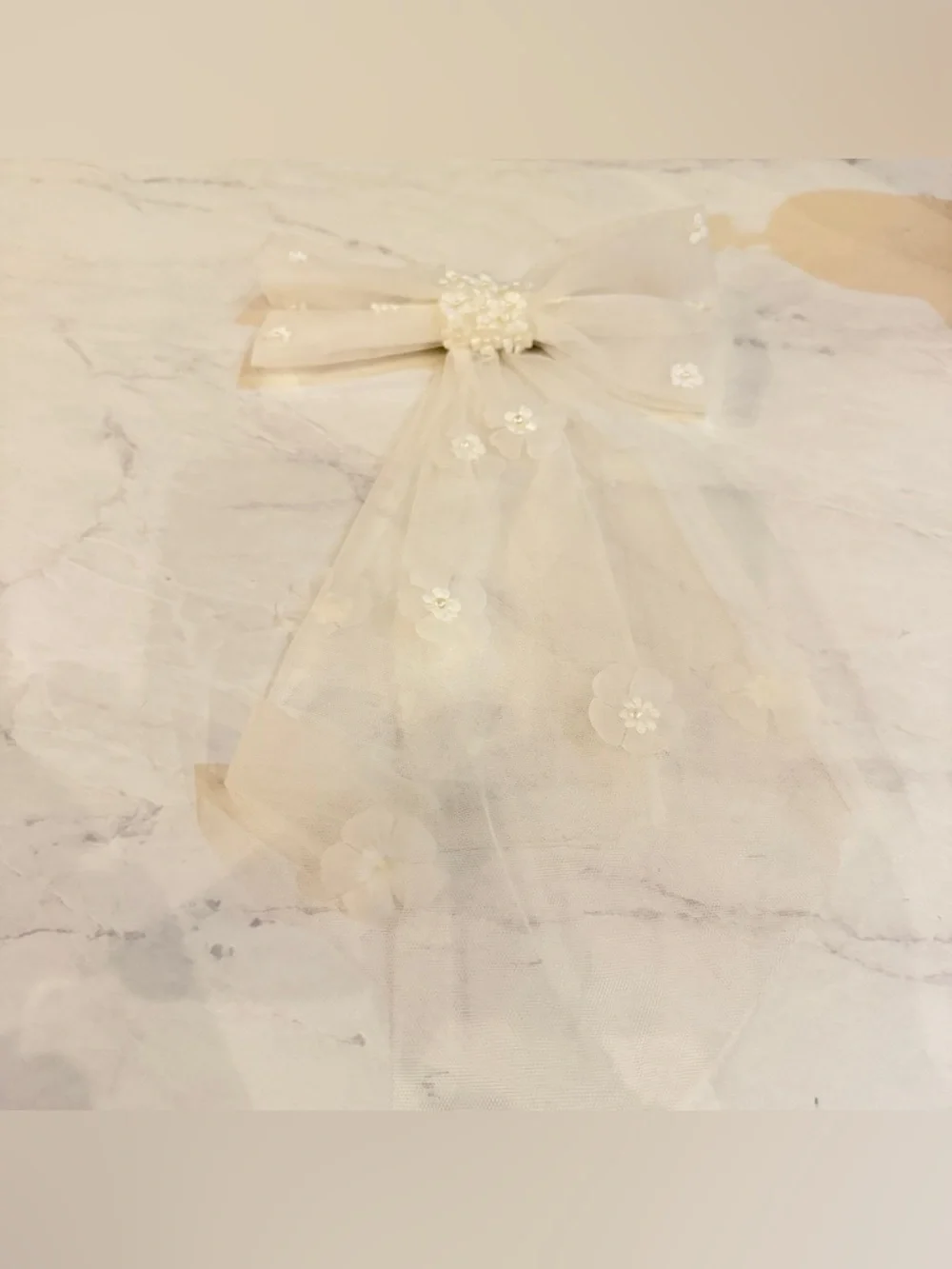NEW Untamed Petals Floral Bow Hair Barrette